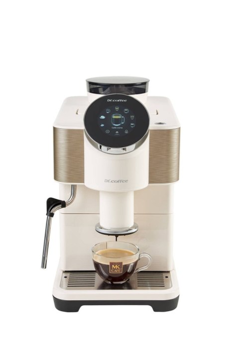 ekspres Dr.Coffee H1 biały przygotowanie espresso