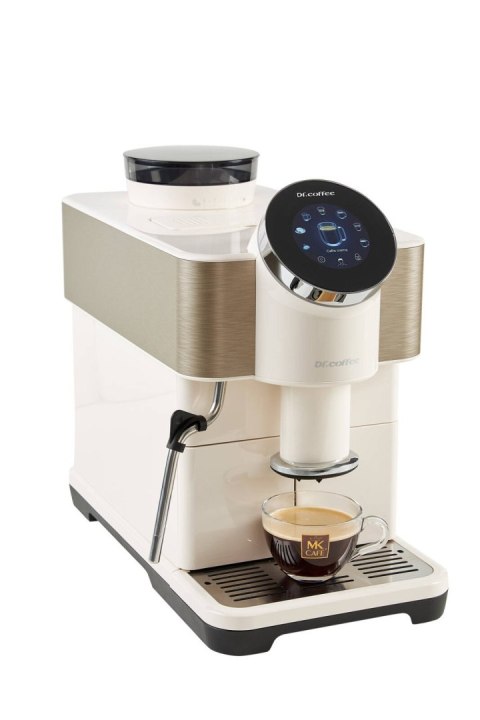 ekspres automatyczny Dr.Coffee H1 biały z młynkiem ceramicznym