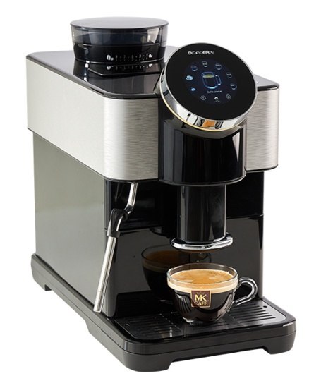 Ekspres automatyczny Dr Coffee H1 czarny młynek ceramiczny 19 bar do domu i biura
