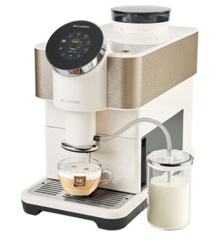 Ekspres automatyczny Dr Coffee H2 One Touch biały system mleczny 19 bar do domu i biura