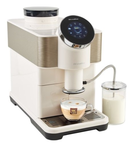 ekspres automatyczny Dr.Coffee H2 biały z systemem mlecznym One Touch