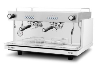 Ekspres kolbowy 2-grupowy CREM EX2 2GR biały do kawiarni i gastronomii 3,35 kW