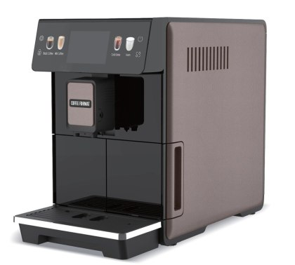 Ekspres automatyczny MINI BROWN Coffee Format One Touch brązowy — mały ekspres do cappuccino i latte 1101118415