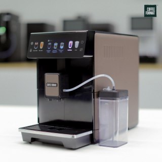 Ekspres automatyczny MINI BROWN Coffee Format One Touch brązowy — mały ekspres do cappuccino i latte 1101118415
