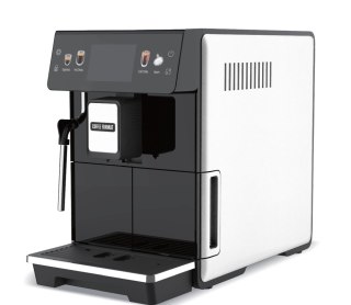 Automatyczny ekspres MINI STEAM WHITE Coffee Format biały z dyszą pary do domu i małego biura