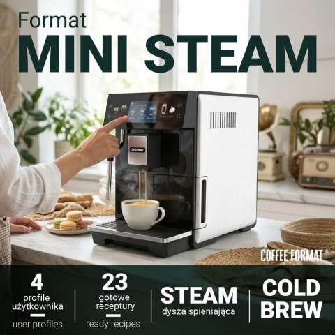 ekspres coffee format mini steam white cold brew