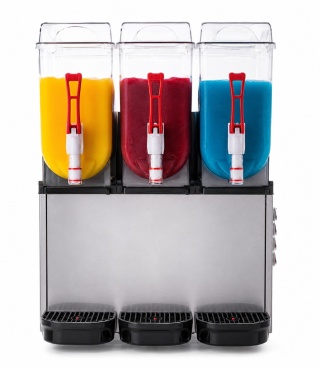 Granitor 3×12L do granity, slush i mrożonych napojów dla gastronomii Resto Quality SLUSH36.I inox 590×530×770 mm