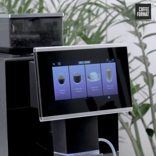 Ekspres automatyczny Coffee Format FIT W4L Black 7″ 100 filiżanek z przyłączem wody do biura i hotelu