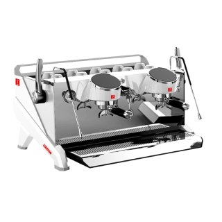 Izensso Raptor White 2-grupowy – ekspres kolbowy do kawy i herbaty z Tea Mode biały