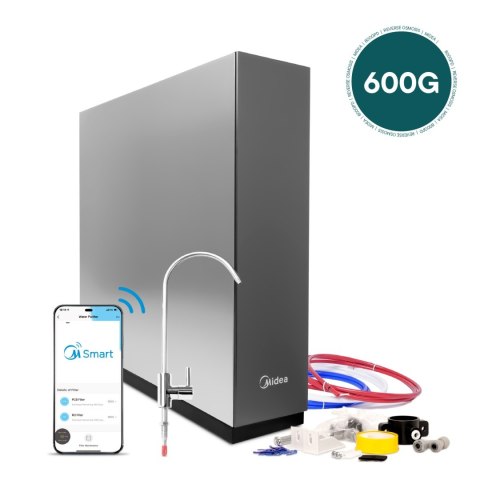 Smukły filtr odwróconej osmozy Midea CWRC600-A106 105 mm