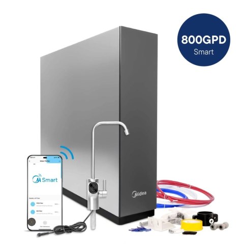 System filtracji wody Midea CWRC800-A108 z WiFi i wyświetlaczem TDS