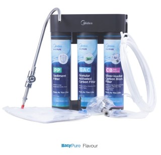 Filtr przepływowy pod zlew Midea EasyPure Flavour 3-stopniowy 2 l/min do poprawy smaku wody