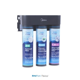 Filtr przepływowy pod zlew Midea EasyPure Flavour 3-stopniowy 2 l/min do poprawy smaku wody
