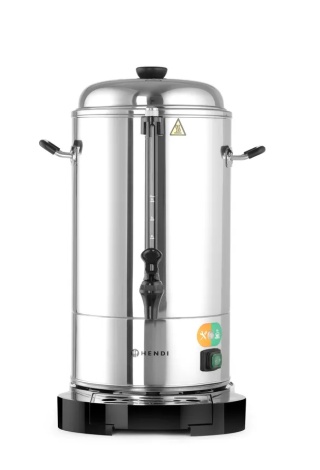 Zaparzacz do kawy 6L z podwójnymi ściankami 1500W srebrny polerowany - 316x350x480 mm Hendi 211106