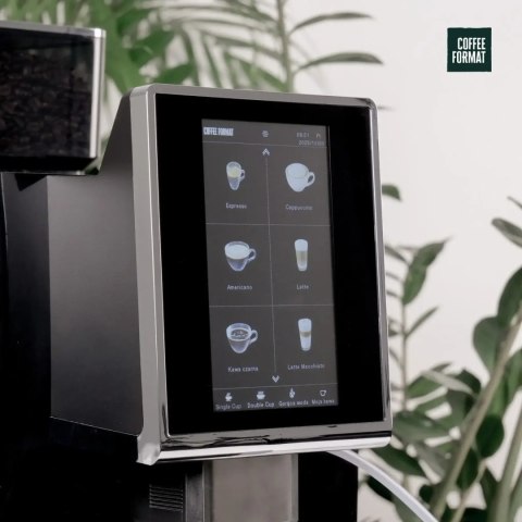 Coffee Format ATLAS W2L Black ekspres do 100 filiżanek dziennie - ekran