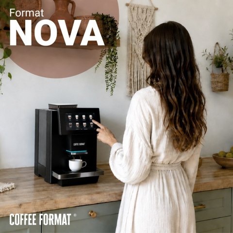 Czarny ekspres do kawy Coffee Format NOVA W2L z przyłączem wody